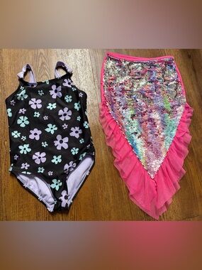 Girls Swimsuit and Coverup